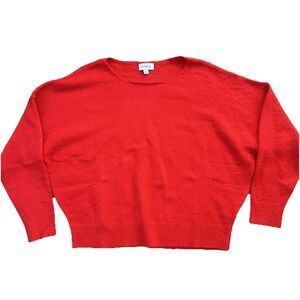 Evereve Jessie Off Shoulder Pullover Top Red Size S